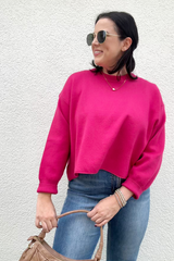 Crisp Morning Sweater- Pink