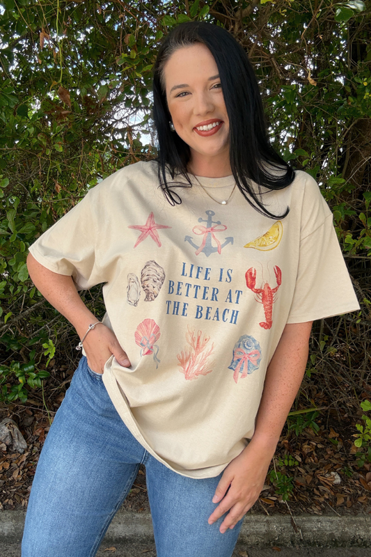 Life Is Better At The Beach Graphic Tee