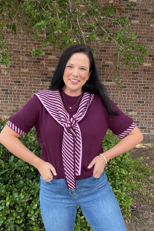 Plum Forgot Knit Top