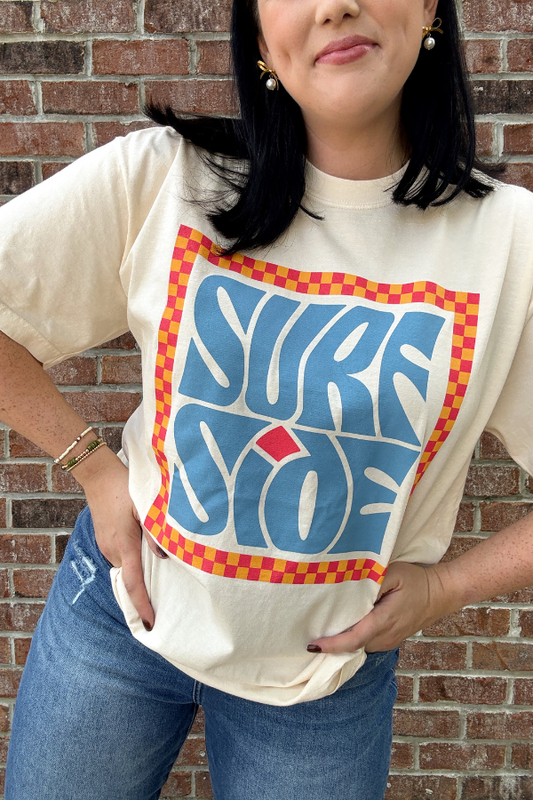 Surfside Checkered Comfort Colors Graphic Tee