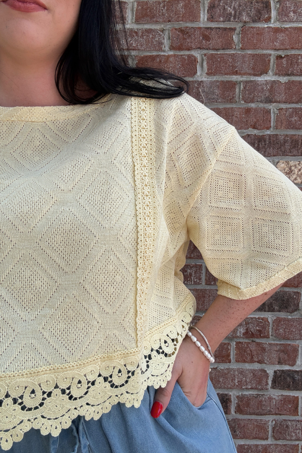 Soft Yellow Top - Shop Ravel