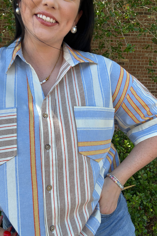 Multi Stripe Top - Shop Ravel