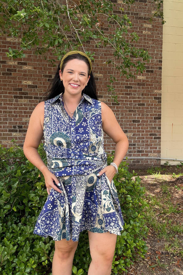 Patchwork Print Dress
