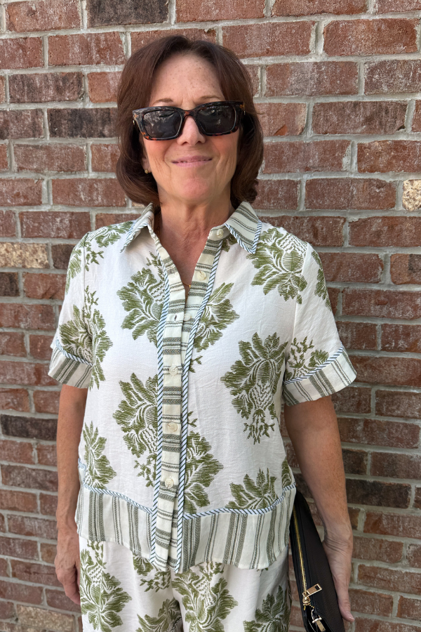 Print & Stripe Set- Top - Shop Ravel