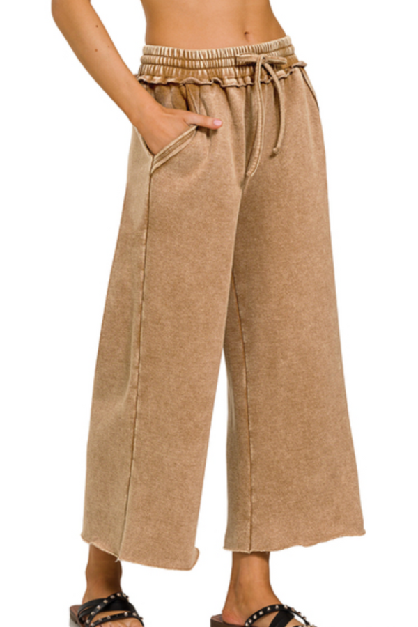 Keep It Comfy Sweatpants- Camel