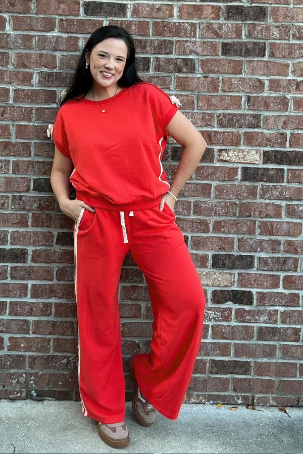 Tomato Red Set - Bottoms