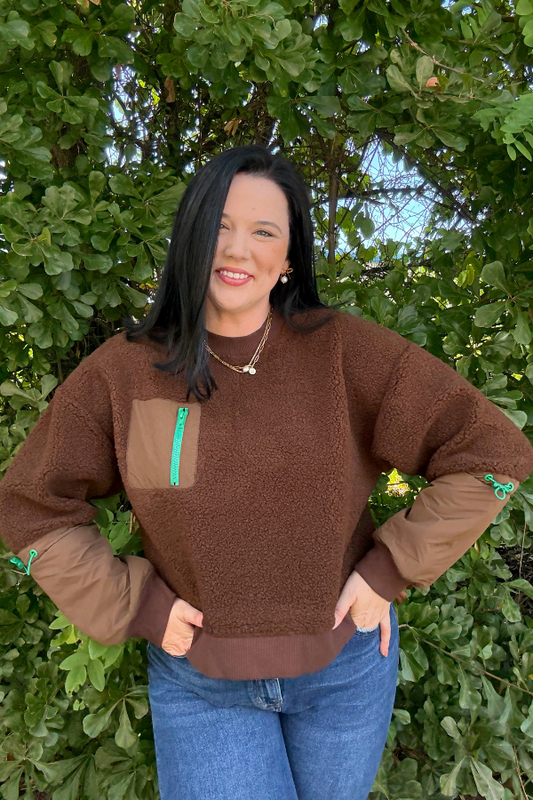 Fuzzy Fleece Pullover