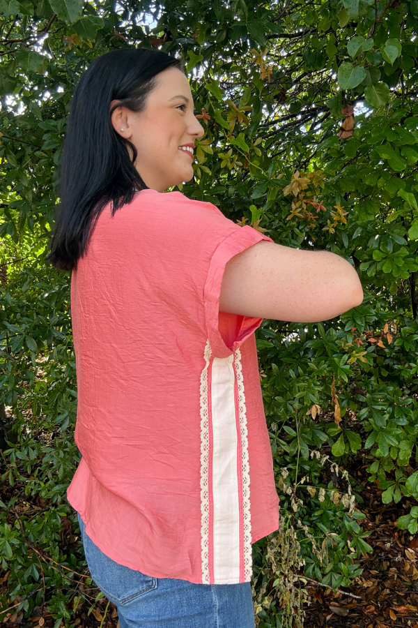 Lace Trim Top - Shop Ravel