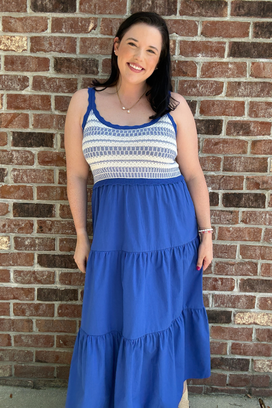 Skies are Blue Midi Dress