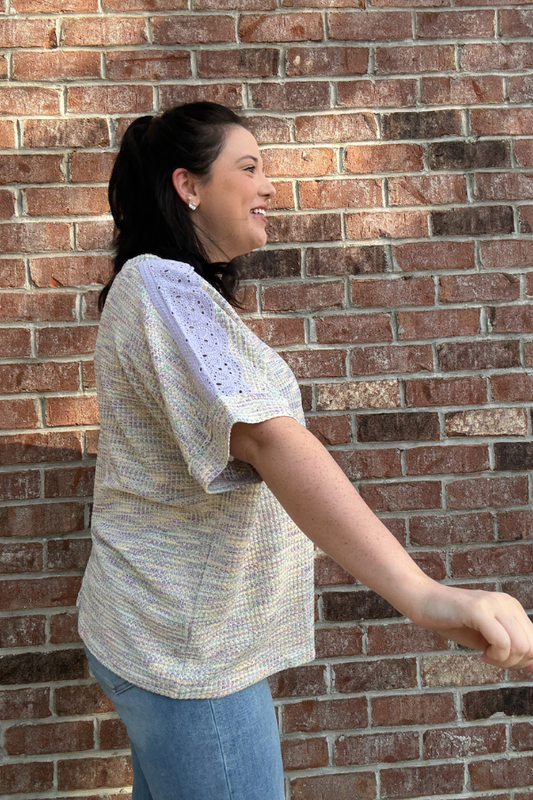 Lace Panel Top - Shop Ravel