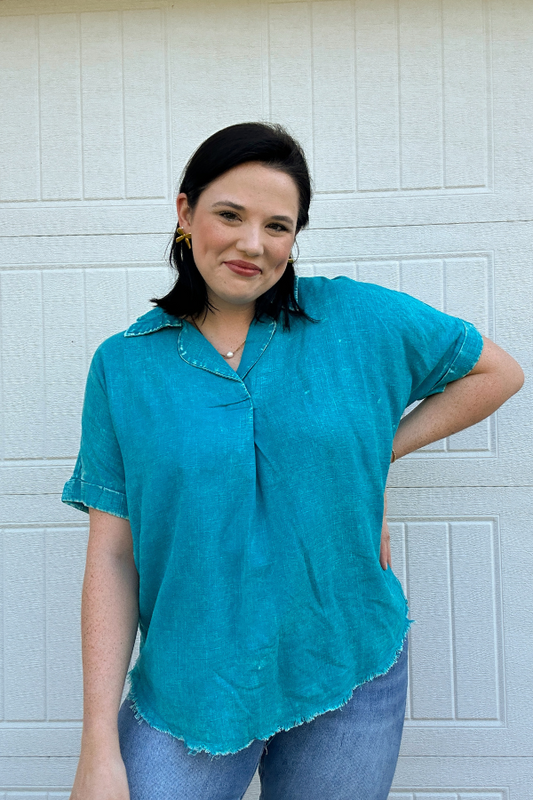 Keep it Cool Top-Teal