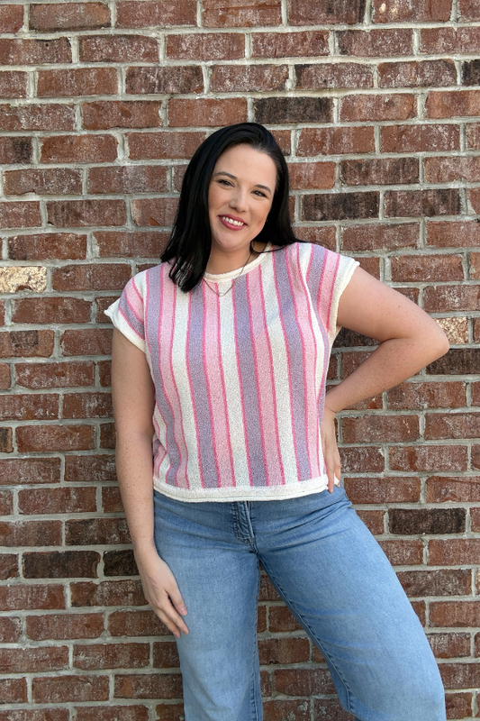 Striped Knit Top