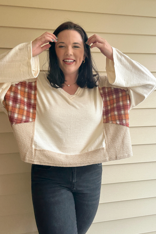 Plaid Pieces Top