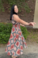 Allover Print Midi Dress