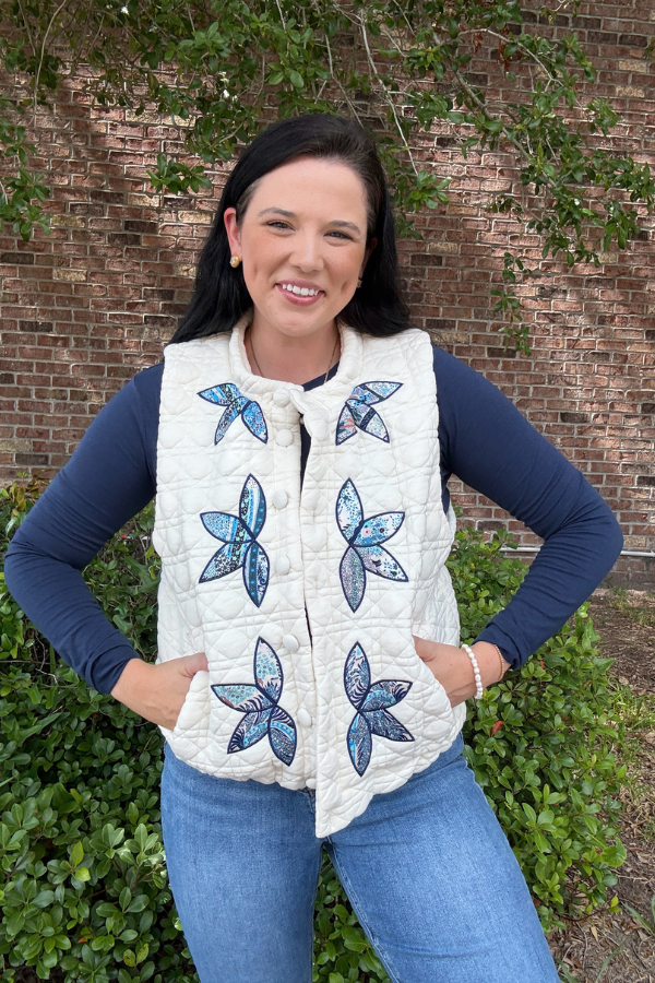 Flower Stitch Vest