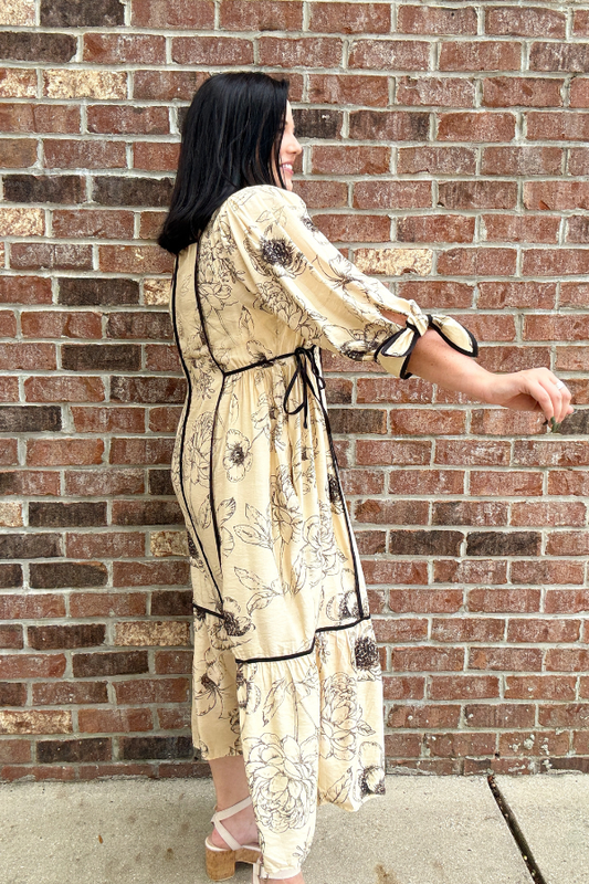 Ecru Midi Dress