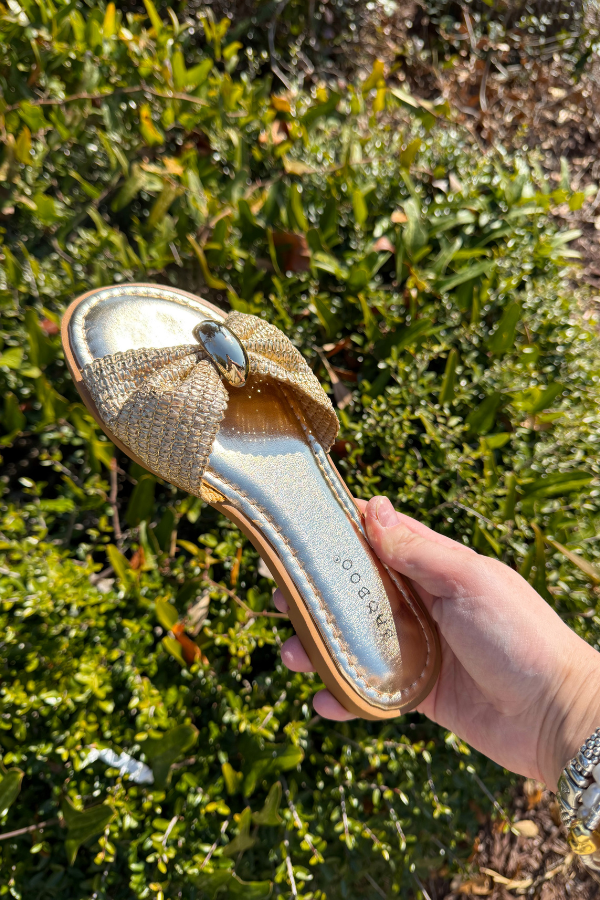 Ornament Sandals - Gold - Shop Ravel