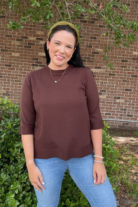 Espresso Knit Top