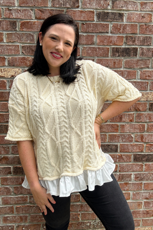 Ruffle Detail Top