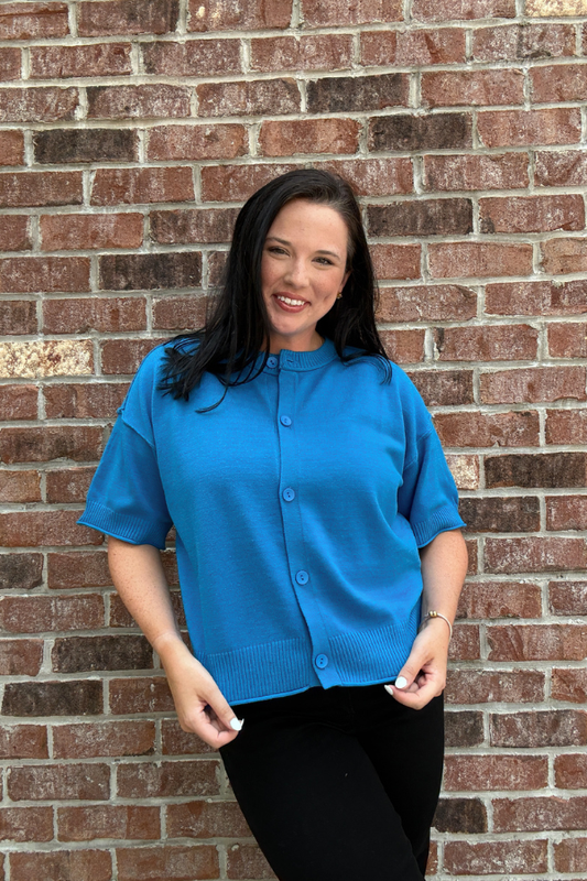 Cobalt Sweater Top