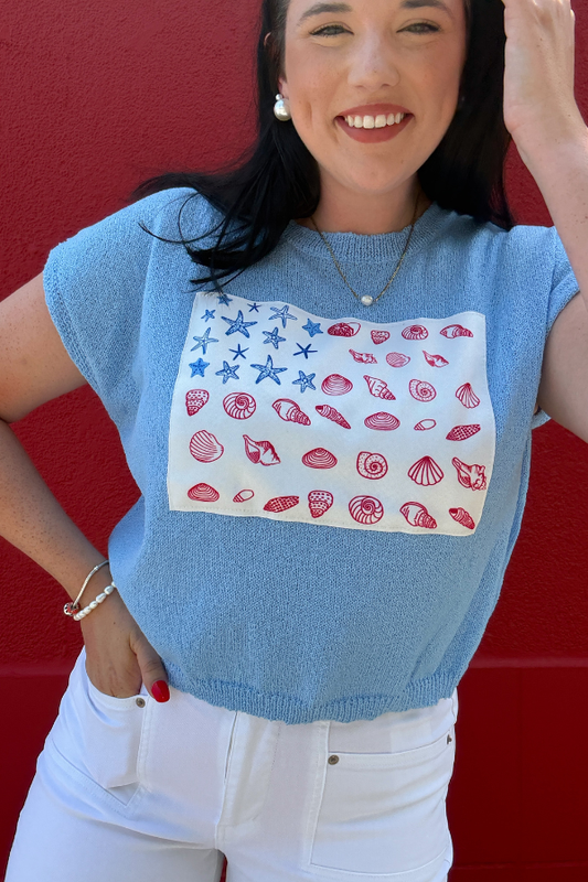 Sea Shell Flag Top