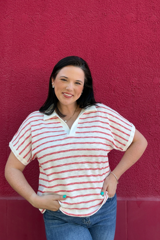 Airy Striped Top - Shop Ravel