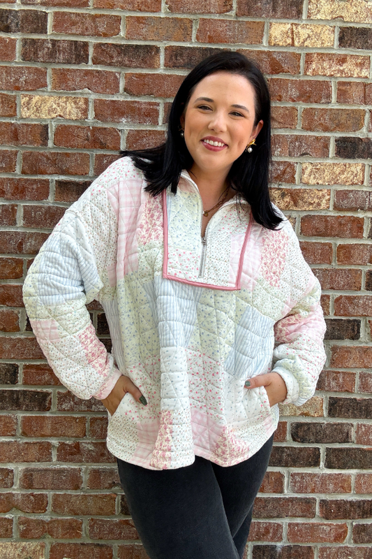 Textured Quarter Zip