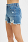 Risen Women's High Rise Distressed Shorts