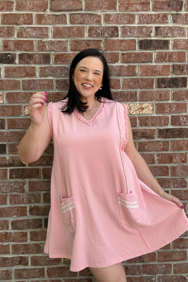 Threaded Detail Dress - Shop Ravel