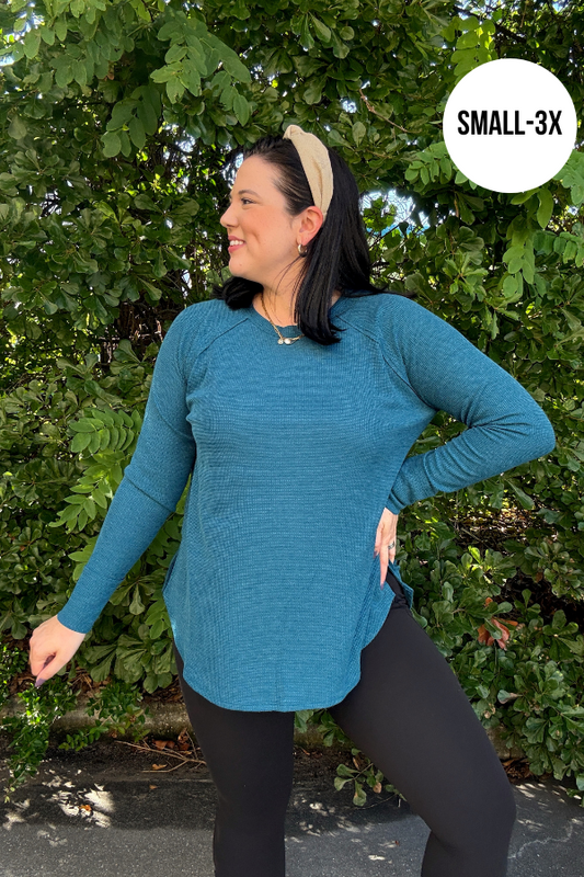 Baby Knit Top-Teal