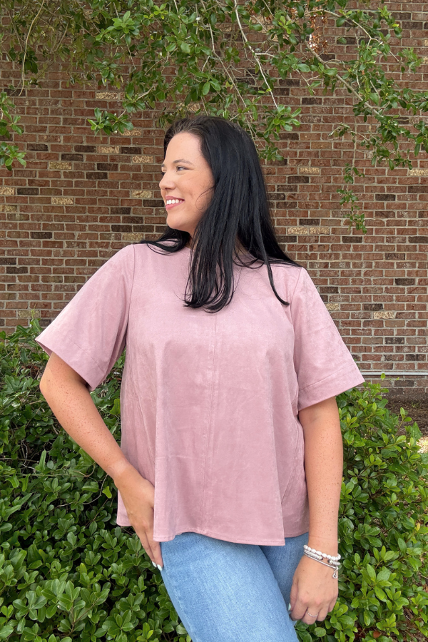 Faux Suede Top - Shop Ravel