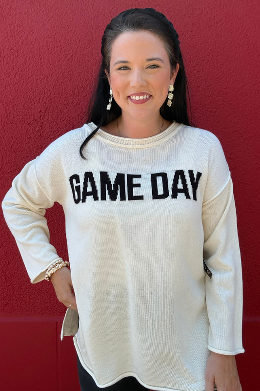 Game Day Graphic Knit Sweater