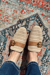 Raffia Mule