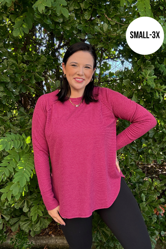 Baby Knit Top-Cabernet