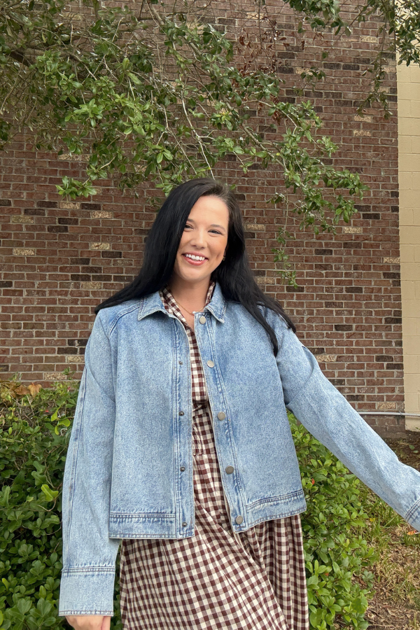 Denim Cropped Jacket
