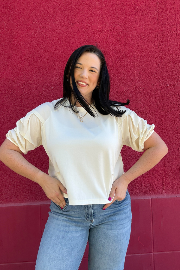 Tiered Sleeve Knit Top - Shop Ravel