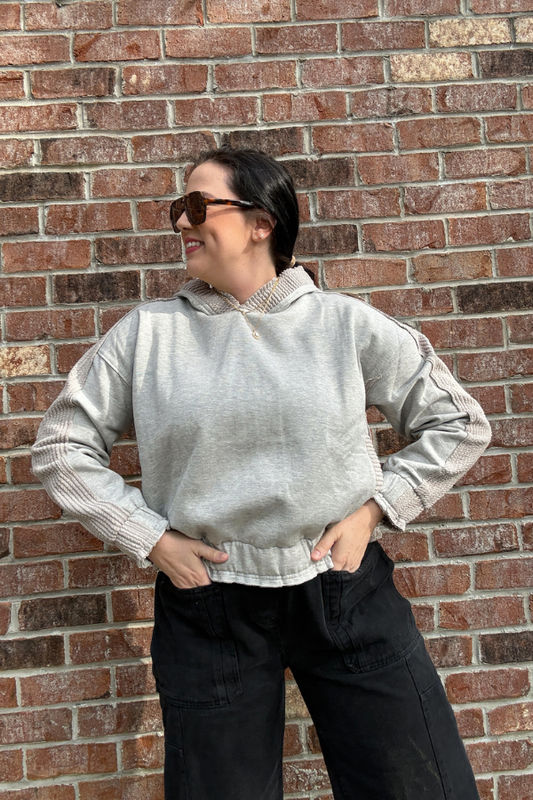 Mixed Media Sweatshirt - Shop Ravel
