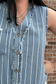 Denim Vest Top