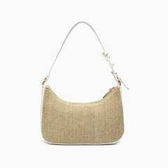 Eden Fall Straw Shoulder Bag