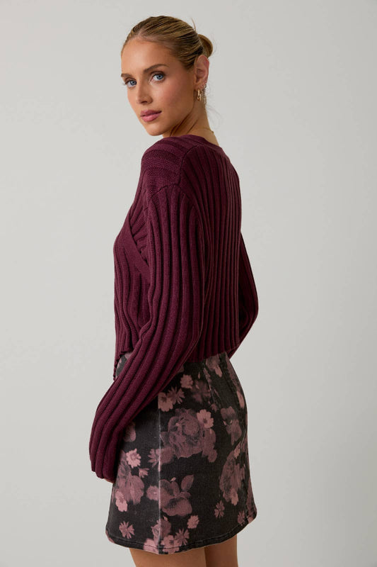 Twisted Sweater Top