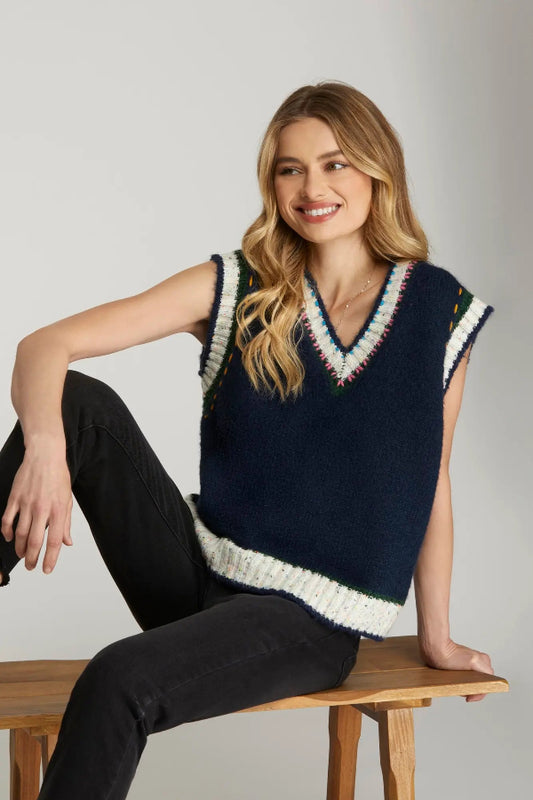 Navy Knits Sweater Vest