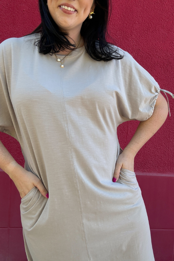 Dove Gray Midi Dress - Shop Ravel