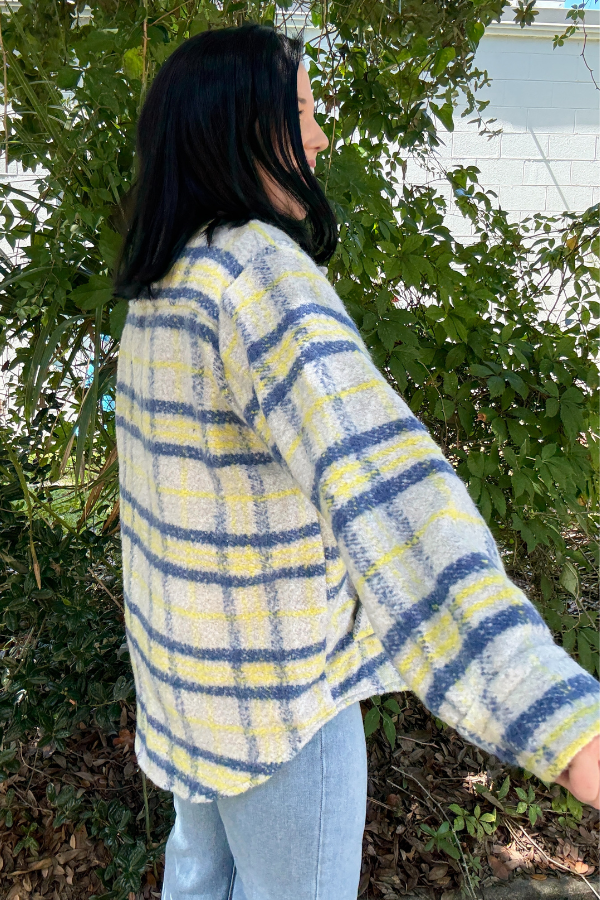 Plaid Button Down Jacket