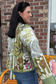 Contrast Trim Quilted Kimono Jacket