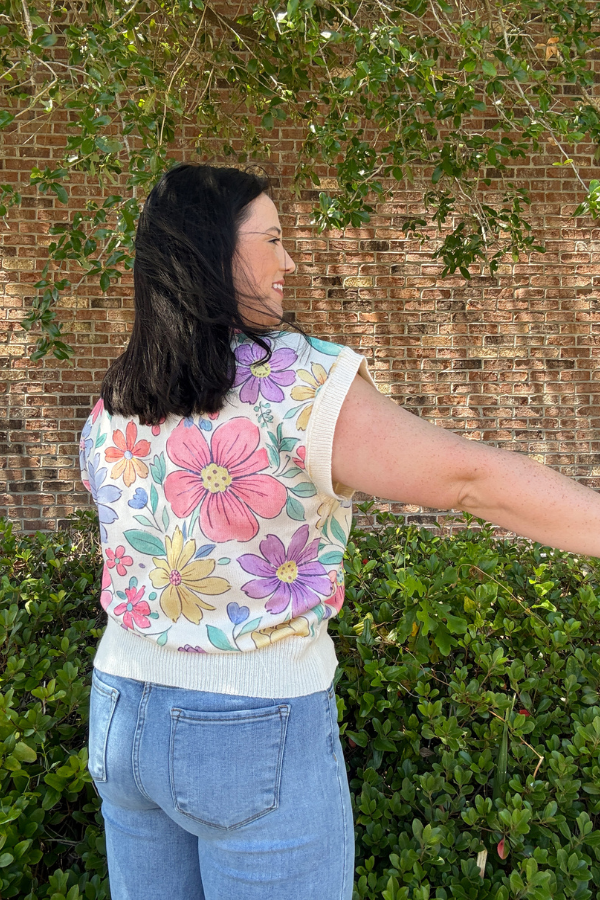 Floral Artwork Top - Shop Ravel