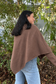 Cape Overlay Knit Sweater