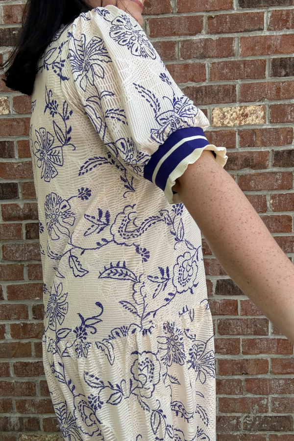 Printed Lace Dress - Shop Ravel