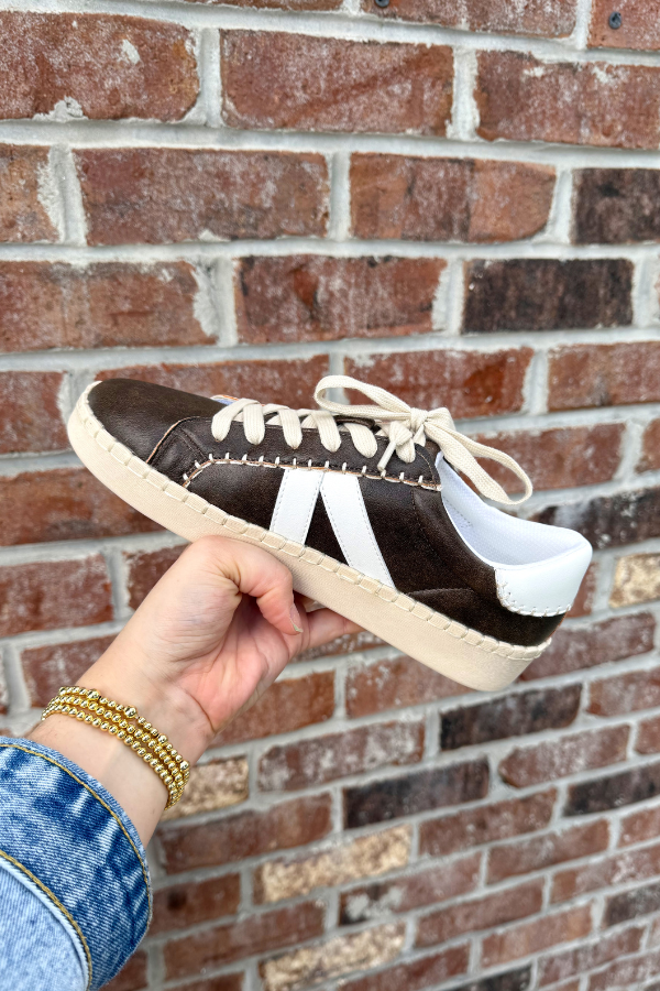 Corky's Friend Zone Sneaker- Chocolate