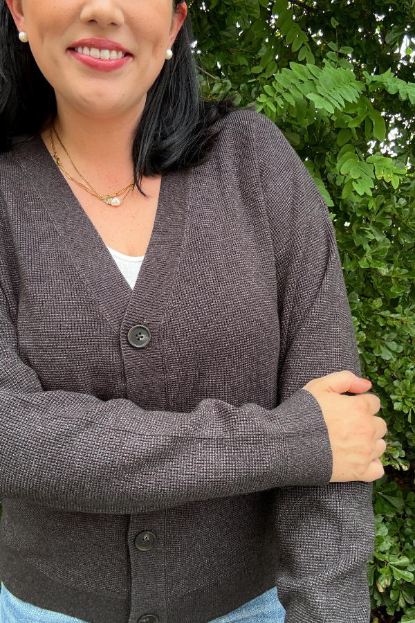 Drop Shoulder Cardigan