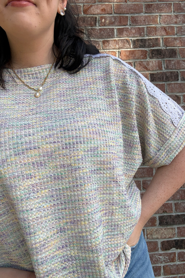 Lace Panel Top - Shop Ravel